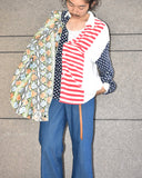 Vintage 1990s 《CAMICIA》 "100%Rayon" Stars and Stripes Patterned Shirt