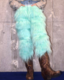 Vintage Shaggy Fur Denim Pants
