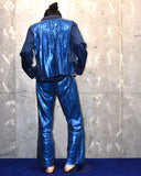 Vintage 1950s《H BAR C》Blue Glitter Set-up