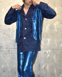 Vintage 1950s《H BAR C》Blue Glitter Set-up