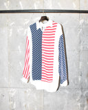 Vintage 1990s 《CAMICIA》 "100%Rayon" Stars and Stripes Patterned Shirt