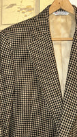 Vintage《ATHLETIC BUILD》Houndstooth Patterned Tailored Jacket