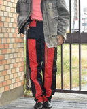 Vintage 1980s《SHUTTLE SERIES》Black×Red Zip Nylon Pants