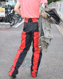 Vintage 1980s《SHUTTLE SERIES》Black×Red Zip Nylon Pants