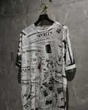 Vintage 1990s《Anvil》Newspaper Print Long T-shirt