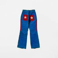Vintage 70s Stars&Stripes Color Suede Pants