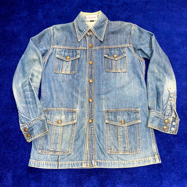 Vintage 《CAPITAN》 Denim Coverall Jacket