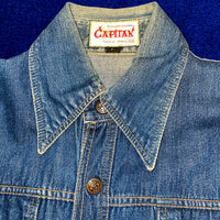 Vintage 《CAPITAN》 Denim Coverall Jacket