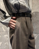 Vintage Gabardine Two-tuck Slacks