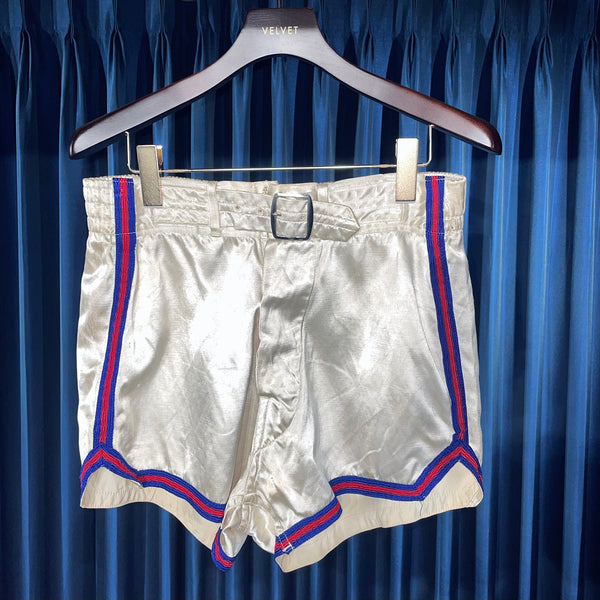 Vintage《Wilson》Belt Attached Satin Shorts