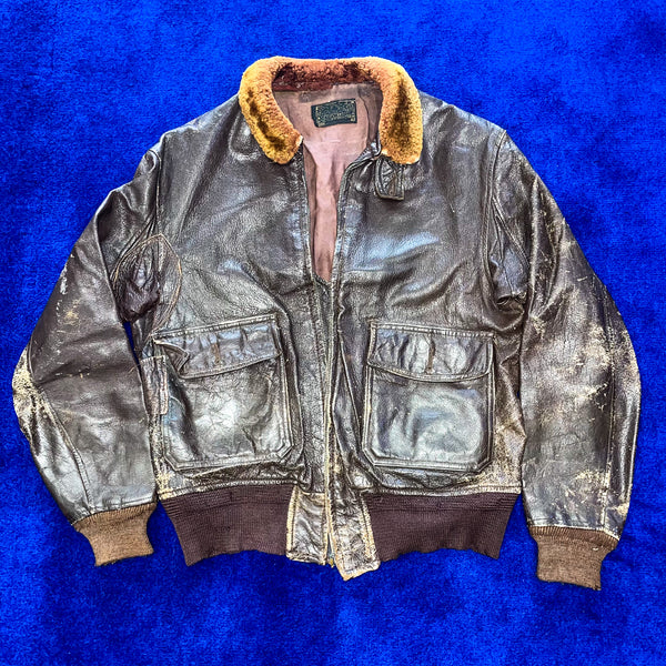 Vintage Leather Flight Jacket