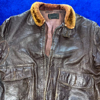 Vintage Leather Flight Jacket