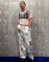 Vintage《TRENDS》1990s Handmade Mesh Tie-dye T-shirt