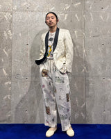 Vintage《First Nighter》1960s Rose Patterned White Taxied Jacket