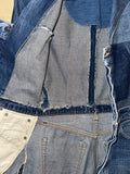 Vintage 70s 《CAN'T BUST EM》×《Levi's》Reconstruction Patchwork Denim Jacket