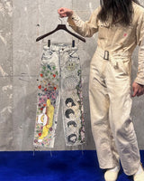 Vintage《Levi's》Hand Painted Denim Pants