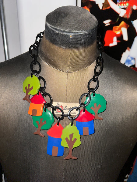Vintage “House&Wood” Bakelite Necklace