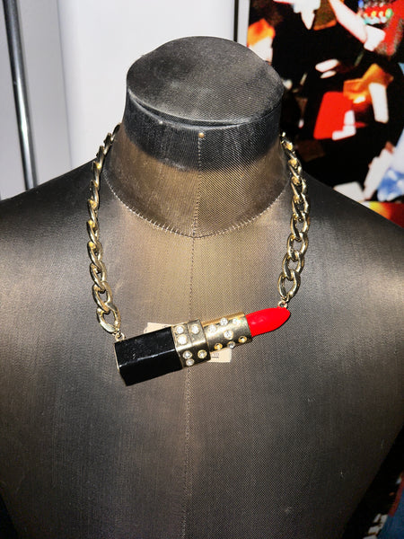 Vintage “Lipstick💄” Necklace