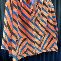 Vintage 60s Diagonal Strip Zip Jacket