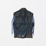 《VELVET Decoration Series》 Pattern #-7.0 Cut-off Sleeve Denim Jacket A Refined Evolution