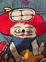 Vintage 70s “Raggedy Ann & Andy” Having Sex Embroidered Denim Vest