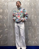 Vintage《Leon orde》1980s-1990s Splash Painted Pattern Half-zip Pullover Jacket