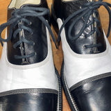 Vintage 《MARE UOMO》Black&White Square Two Shoes