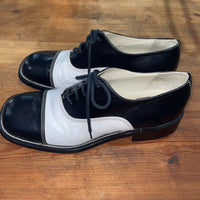 Vintage 《MARE UOMO》Black&White Square Two Shoes