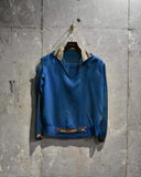 Antique Frill Piping Silk Pull-over Shirt