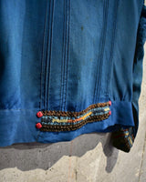 Antique Frill Piping Silk Pull-over Shirt