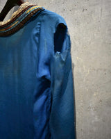 Antique Frill Piping Silk Pull-over Shirt