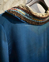 Antique Frill Piping Silk Pull-over Shirt