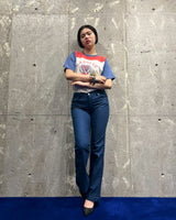 Vintage《CAVARICCI》1980s Blue Glitter Jeans