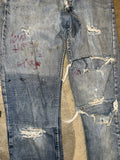 Vintage《Levi's》646 Crash Denim Pants