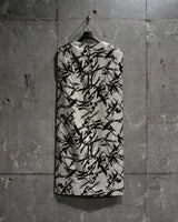 Vintage《ElaineArons》1960s Brushpaint Sleeveless Dress