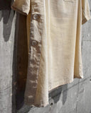 Vintage 1940s-1950s French Army Linen Hospital Smock