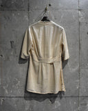 Vintage 1940s-1950s French Army Linen Hospital Smock
