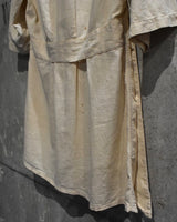 Vintage 1940s-1950s French Army Linen Hospital Smock