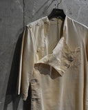 Vintage 1940s-1950s French Army Linen Hospital Smock