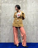 Vintage《Baron’s》1970s PulloverSuede Short-sleeve Shirt