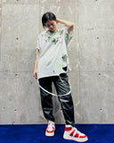 Vintage Red&White High-Cut Platform Sneaker