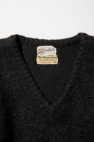 Vintage《Leslie's》V-neck Black Mohair Sweater