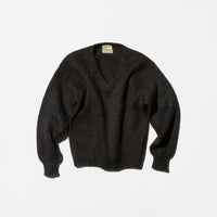 Vintage《Leslie's》V-neck Black Mohair Sweater