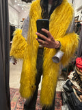 Vintage Faux Fur×PVC Cape