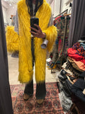 Vintage Faux Fur×PVC Cape