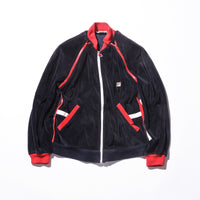 Vintage 80s《FILA》Jacket&Vest 2way Velour Track Jacket