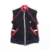 Vintage 80s《FILA》Jacket&Vest 2way Velour Track Jacket