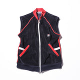 Vintage 80s《FILA》Jacket&Vest 2way Velour Track Jacket