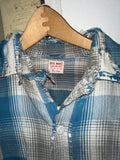 Vintage 1960s《BIG MAC》Cut-off Sleeve Boro Heavy Flannel Shirt