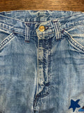 Vintage 1970s《Lee》Denim Pants Customized by a Real Hippie